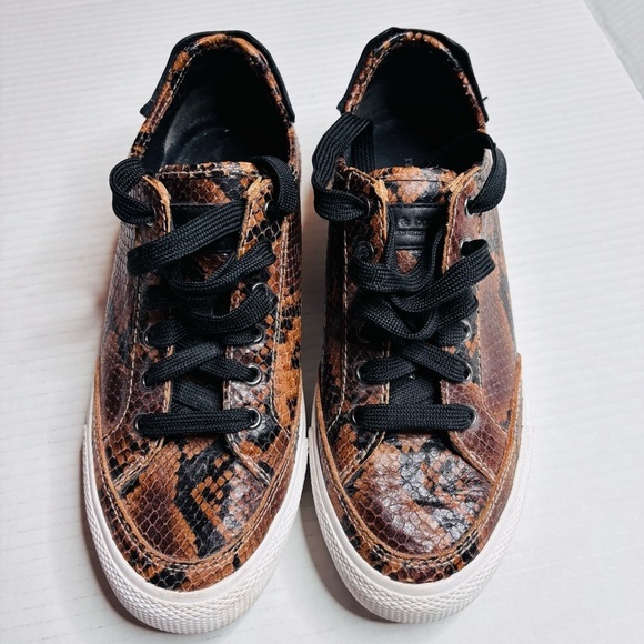 RAG & BONE Golden Brown Army Low Sneakers Size 8 - Picture 3 of 9